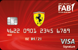 compare quick apply for First Abu Dhabi Bank-Ferrari Signature Credit Card  in uae