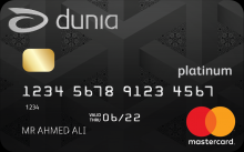 compare quick apply for Dunia Finance-Dunia Platinum Credit Card in uae