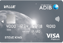 compare quick apply for ADIB-Value Card  in uae