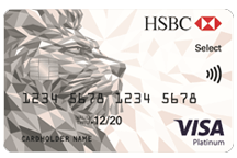 compare quick apply for HSBC-Visa Platinum Select Credit Card  in uae